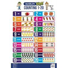 WALL CHART - COUNTING 1 - 20 - MARLIN
